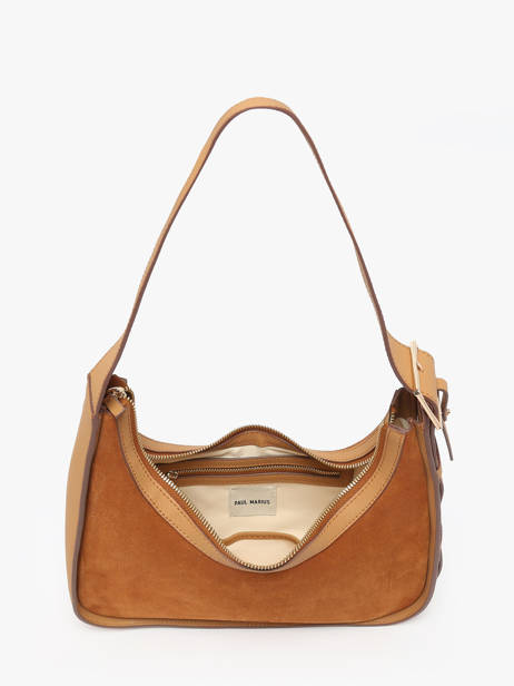 Schoudertas La Suite Leder Paul marius Oranje la suite VICTOSUI ander zicht 3